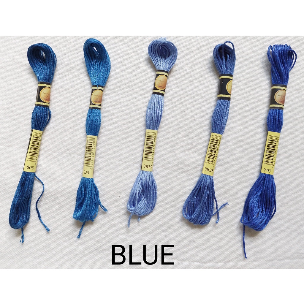 Benang Sulam CXC (Similar to DMC) BLUE SERIES