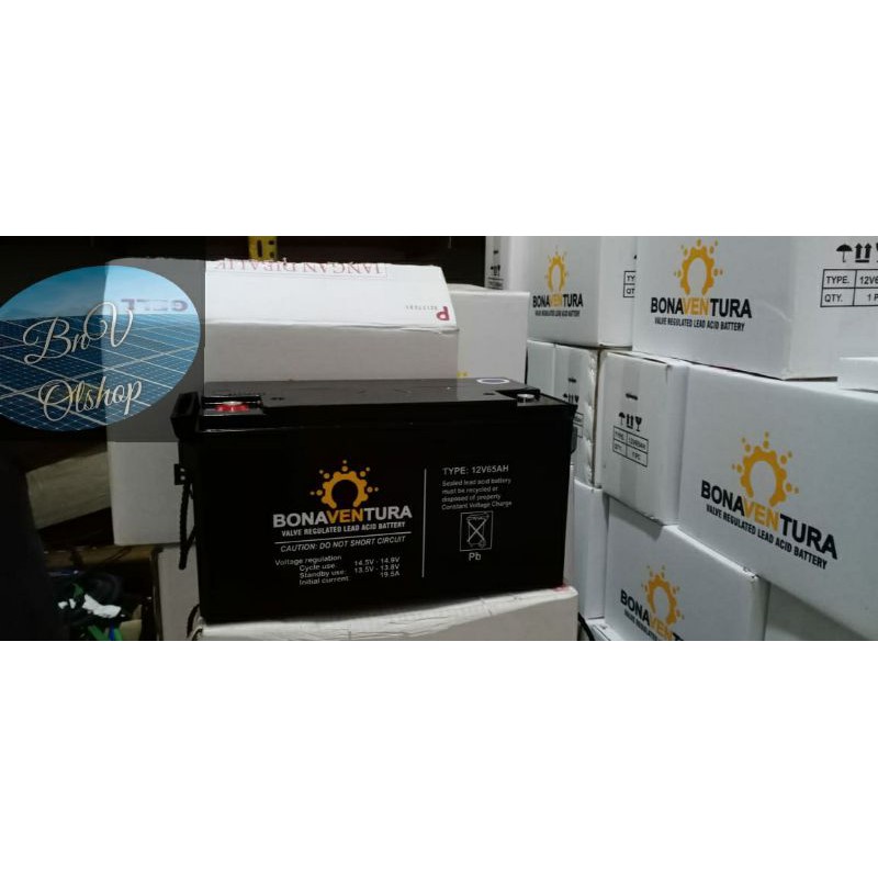 aki vrla 65ah 12v Bonaventura /aki kering solar cell
