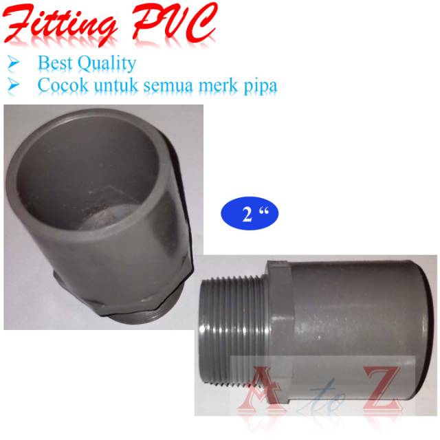 Valve socket/sdl 2 in/sock/vsock/sok drat luar pvc 2"