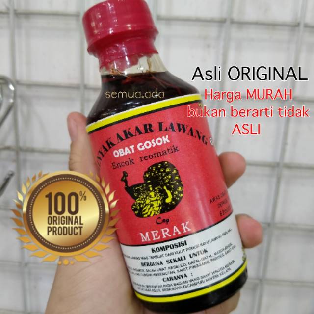 Minyak urut badan akar lawang asli original 100%