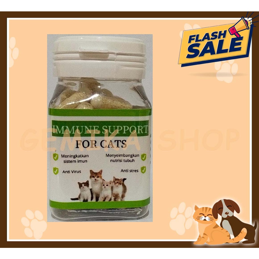 VITAMIN KUCING IMMUNE SUPPORT 50 TABLET [ CAT VITAMIN ]