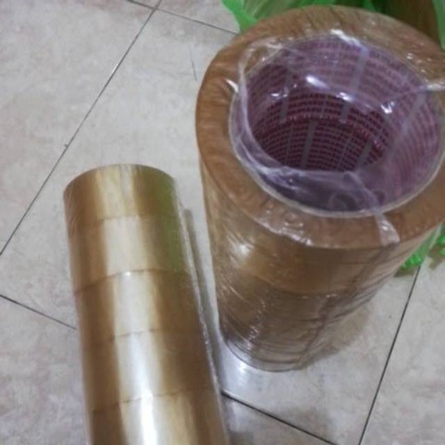 

Plakban 2 " 100 yard solasi national BOPP tape selotip lakban bening coklat 2 inchi inci