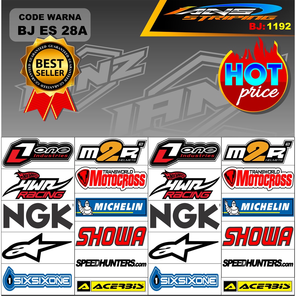 STIKER SPONSOR HOLOGRAM / STIKER MOTOR / STIKER MOTOCROSS / STIKER ESTETIK