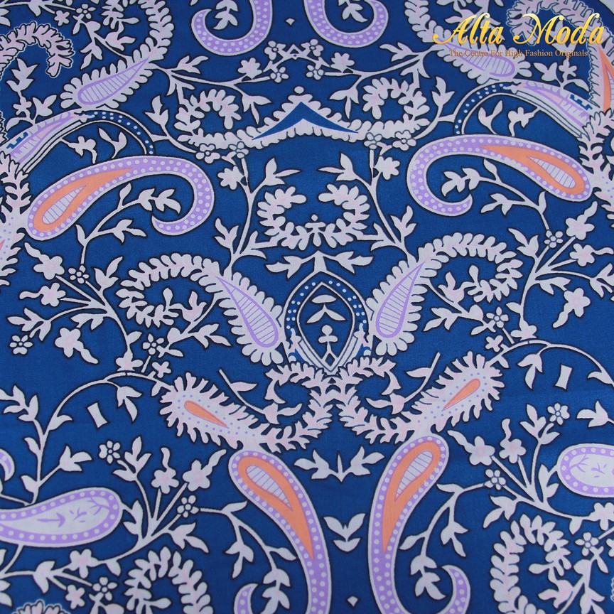 

Alta Moda Cotton Shirting Biru Motif Batik Putih Pink (1M)