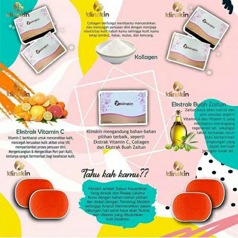 Klinskin beautysoap 100% original BPOM #COD