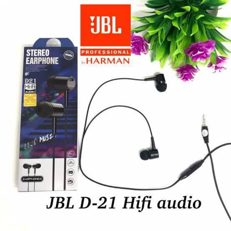 Hf Handsfree Headset Extra Bass D21 Stereo Earphone Enjoy Music