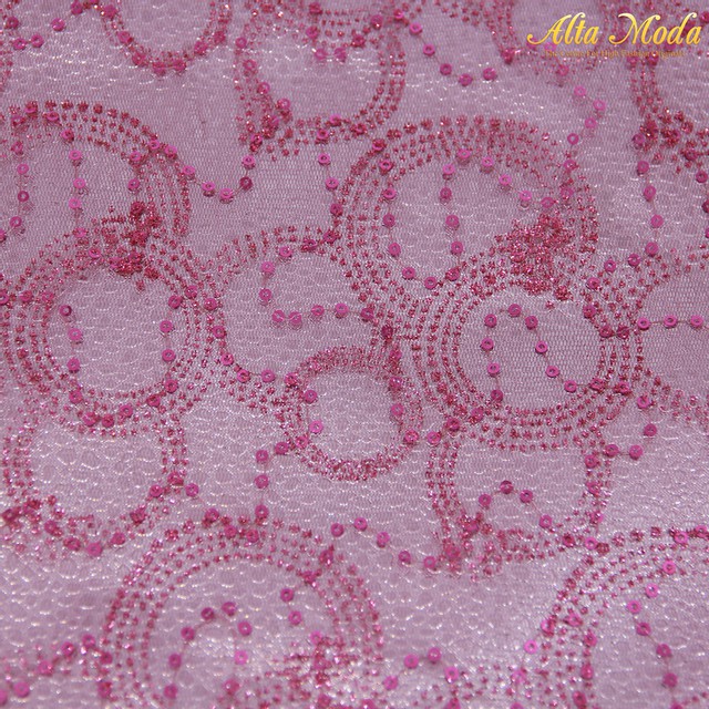 

Alta Moda Kain Tile Bordir Lurex Pink (1M)