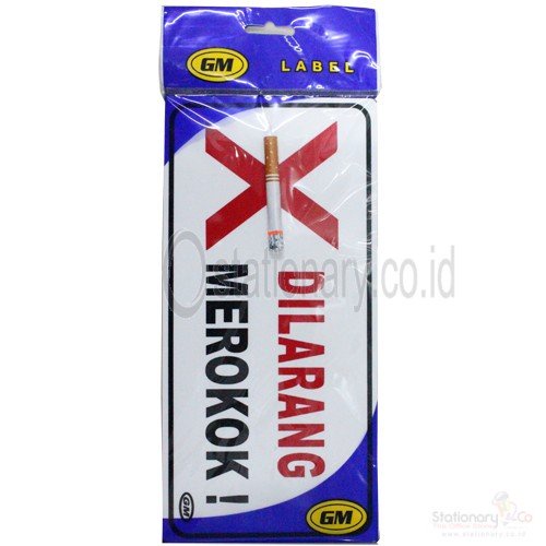 

terbatas Label Stiker 3D 3 Dimensi DILARANG MEROKOK Berkualitas
