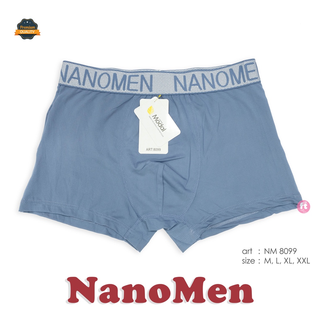 NANOMEN | Celana Dalam Boxer Pria / Celana Dalam Segi4 Pria / art NM 8099