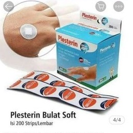 Plester Bulat Transparan Penutup Infus