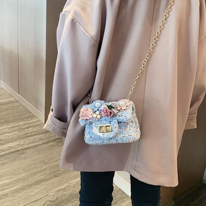 BJ57661 - BLACK/BLUE/PINK/WHITE - TAS IMUT PESTA ANAK WANITA CEWEK FASHION IMPORT MODIS ELEGAN TERMURAH TERLARIS TERBARU BAGSTORE JAKARTA TAS BATAM CR7661 JTF1005