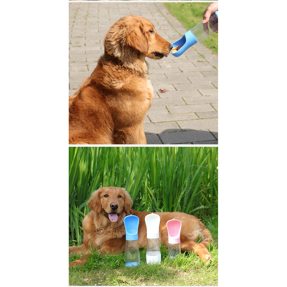 Botol Tempat Makan Minum Anjing Portable Bowl 320+170ml - ZQ49