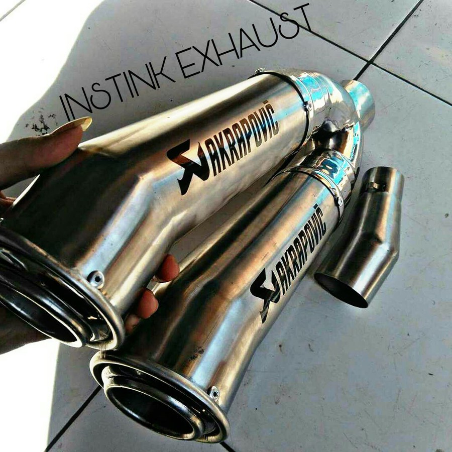 fullsystem Knalpot Scorpio cabang silincer akrapovic cabangg