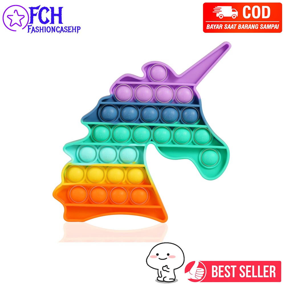 POP IT RAINBOW FIDGET RAINBOW MAINAN PUSH POP PENGHILANG STRES MAINAN BARU PRODUK VIRAL-1