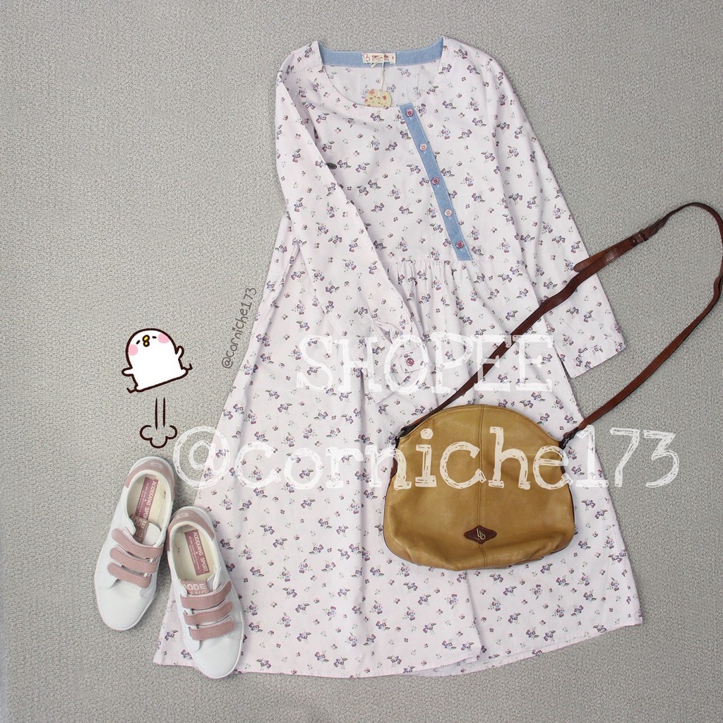 Corniche Daisy Dress Ungu Muda - TW501328