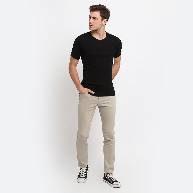 Edwin Celana Chinos Venice Cream Slim Fit Stretch