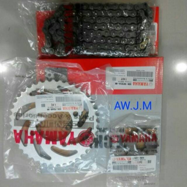Gear set / gear+rantai yamaha vega zr