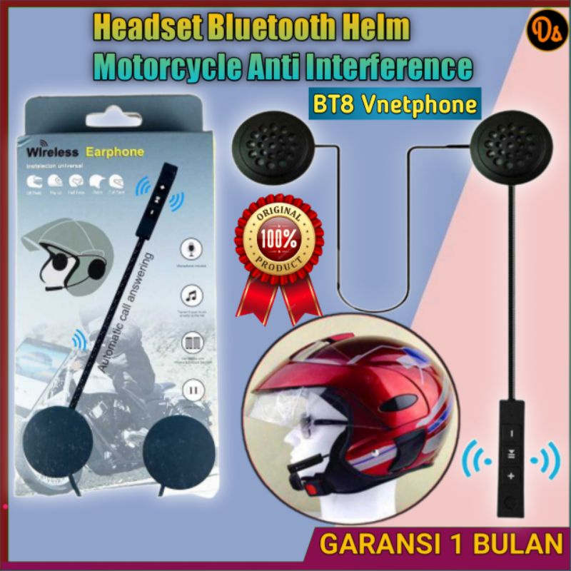 PROMO Headset Bluetooth Helm Motor Anti Interference - BT8 headset helm headset helm motor bluetooth helmet headset earphone helm hedset helm bluetooth henset helm bloetooth earphone helm bloetooth henset helm hedset helm handset helm bluetooth 7RTH3OBK