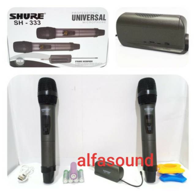 SHURE SH 333 WIRELESS MICROPHONE PORTABLE MIC SHURE SH333