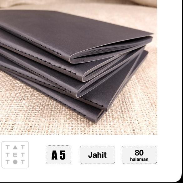 

[SALE 4.4] BLACK BOOK A5 NOTEBOOK ISI HITAM JAHIT SCRAPBOOK BEST SELLER!!!