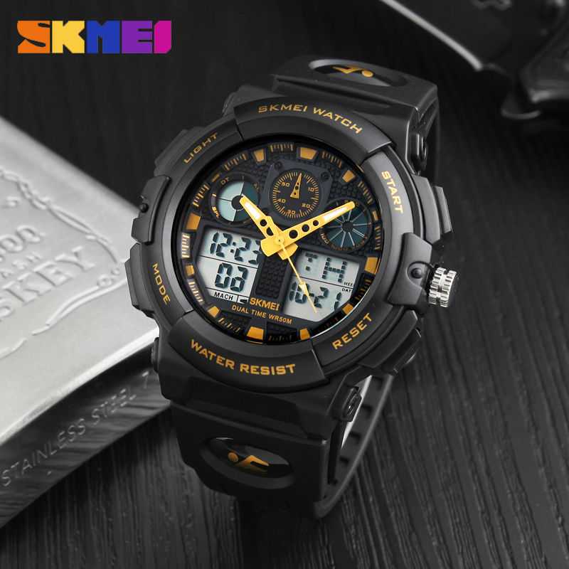 Jam Tangan Analog Digital Pria Original SKMEI Water Resistant 50m - AD1270