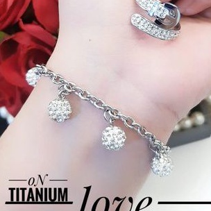 TiTanium set gelang cincin M13