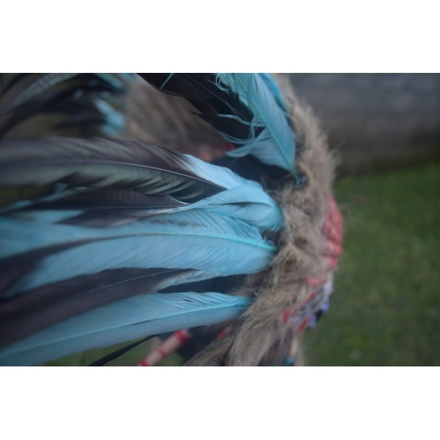 TOPI INDIAN - INDIAN HEADDRESS SMALL AYAM BILABONG TURQUISH