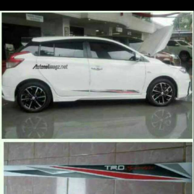 Stiker TRD all new yaris