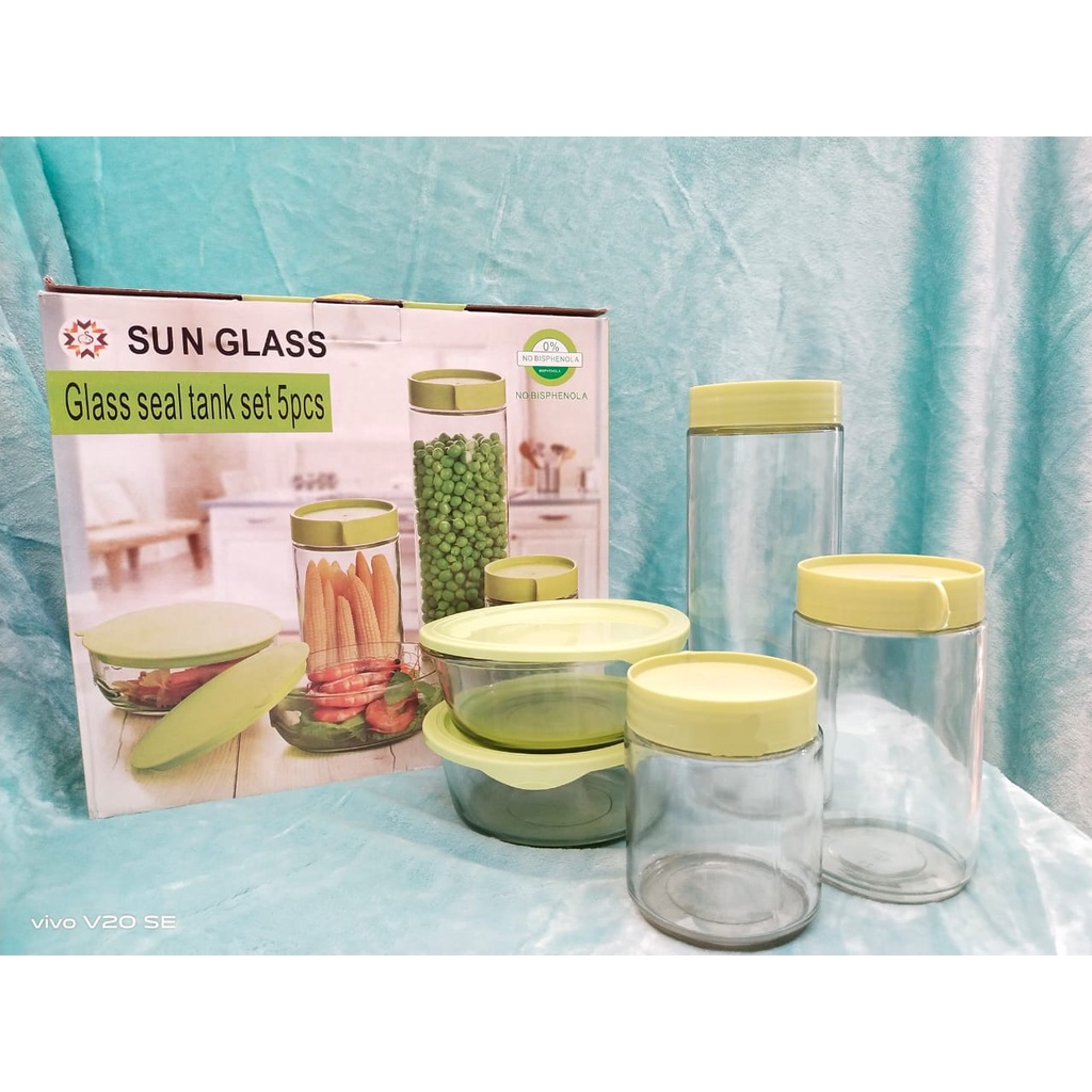 Wadah Bumbu Dapur Dan Minyak HC / Tempat Bumbu Dapur 1 Set Isi 4 Pcs