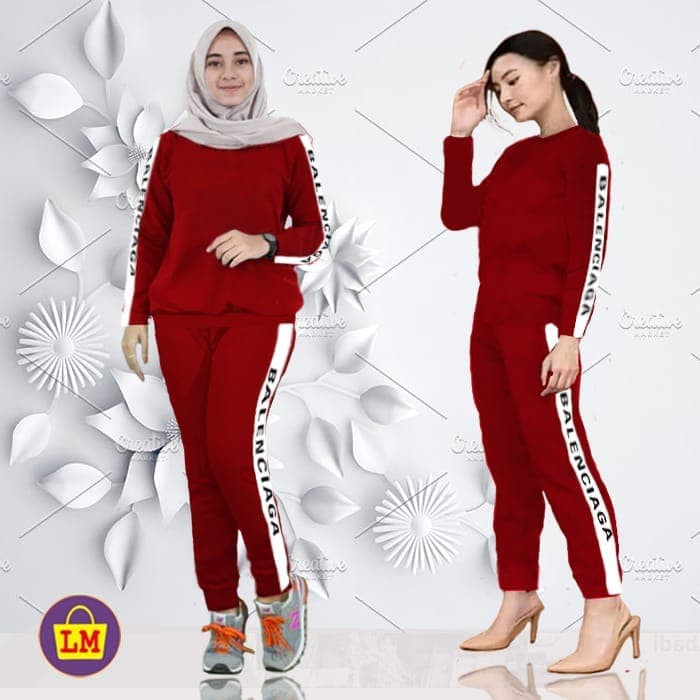 Celana W2000 - Celana Wanita Baju Setelan Casual Formal ( Im 6461MS Tj 06156 Training Set New Balen