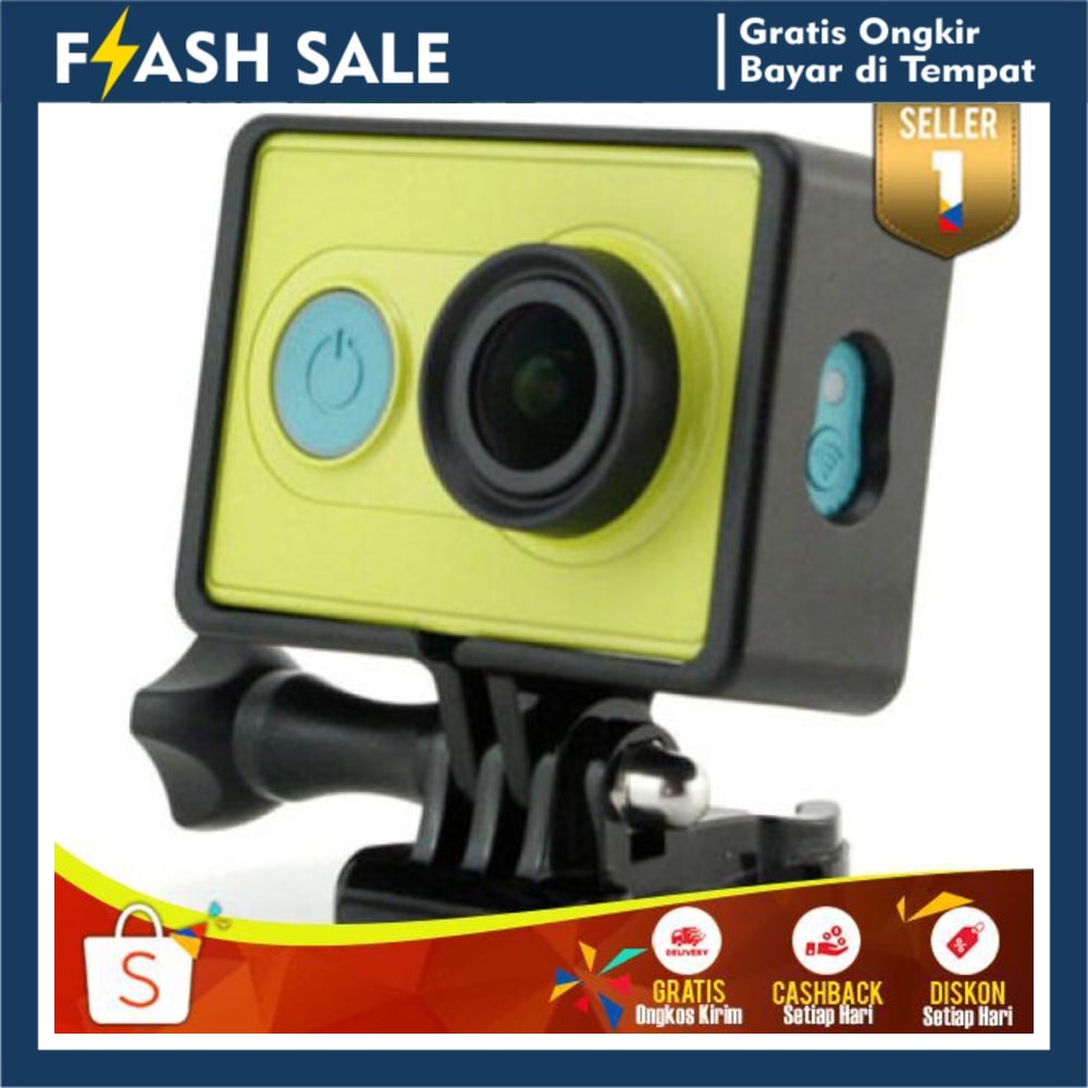 Plastic Side Frame Xiaomi Yi Action Camera CB02 Case Bumper YiCam Pelindung Kamera Yi Cam Anti Gores
