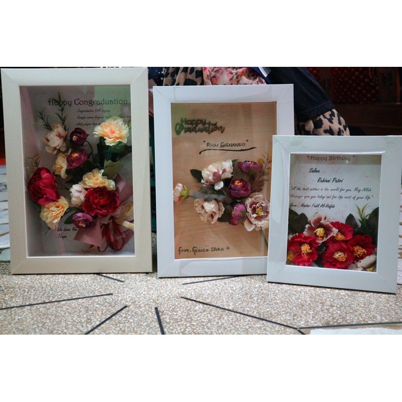 frame 3d / kado wisuda / edelwish in frame
