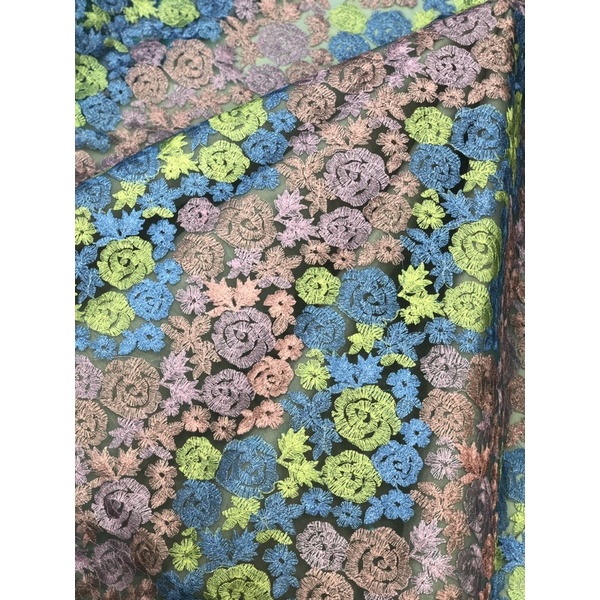 Kain Tulle Brokat / Bahan Tulle Brokat