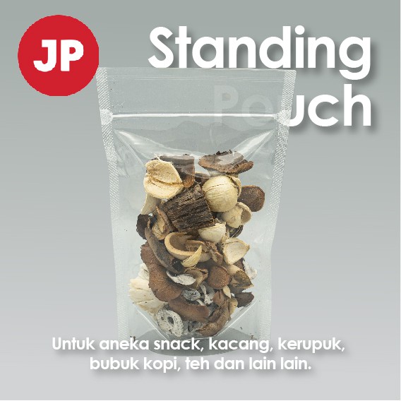 Standing Pouch Klip ukuran 16x24 / 16x32 / 20x29 isi 50