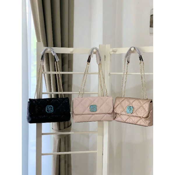 Tas Tali Rantai | Guess Bag | Tas Glossy | Tas Metalic || Gb442
