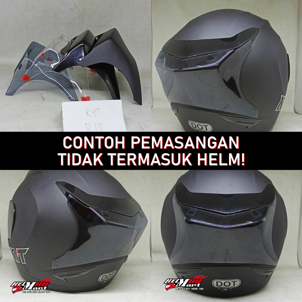 Spoiler 3D KYT R10 - Spoiler KYT Spoiler R-10 Spoiler Helm KYT