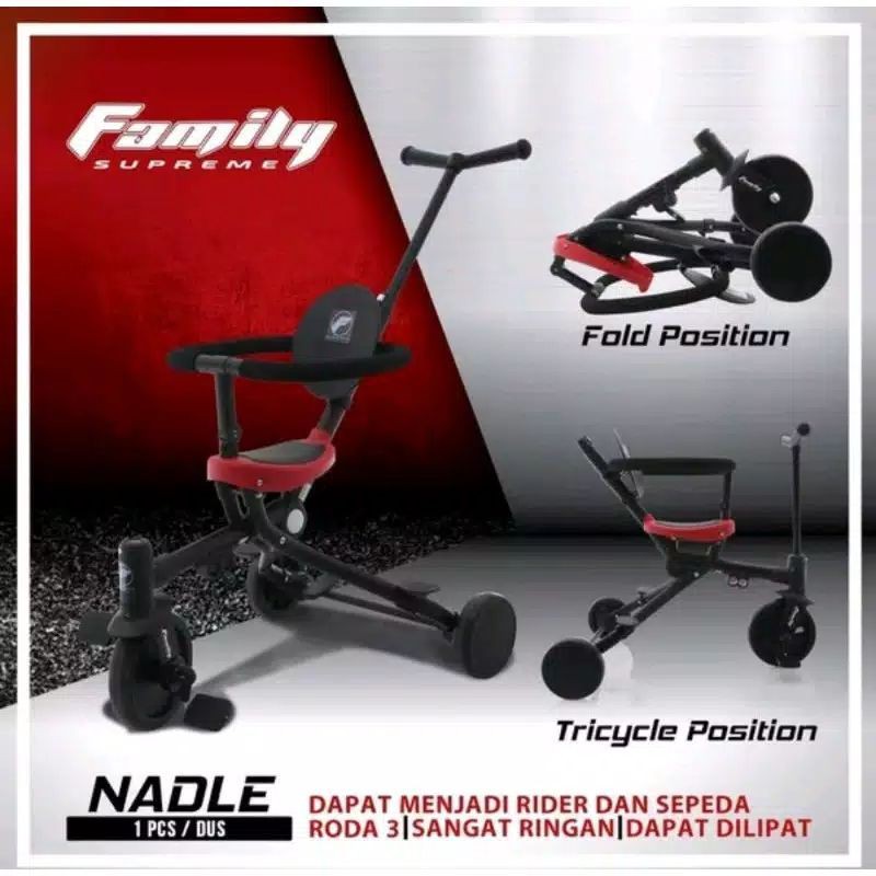 sepeda roda tiga/stroller FAMILY SUPREME NADLE