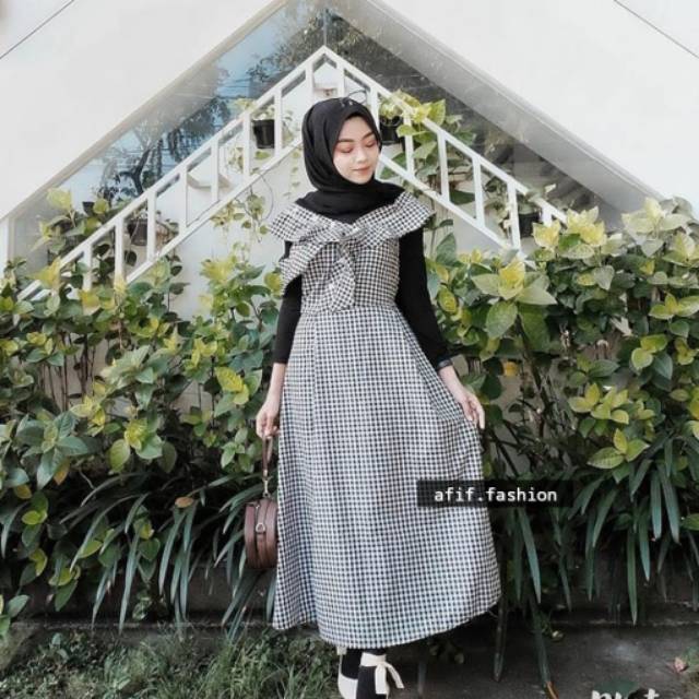 Zara plaid long dress