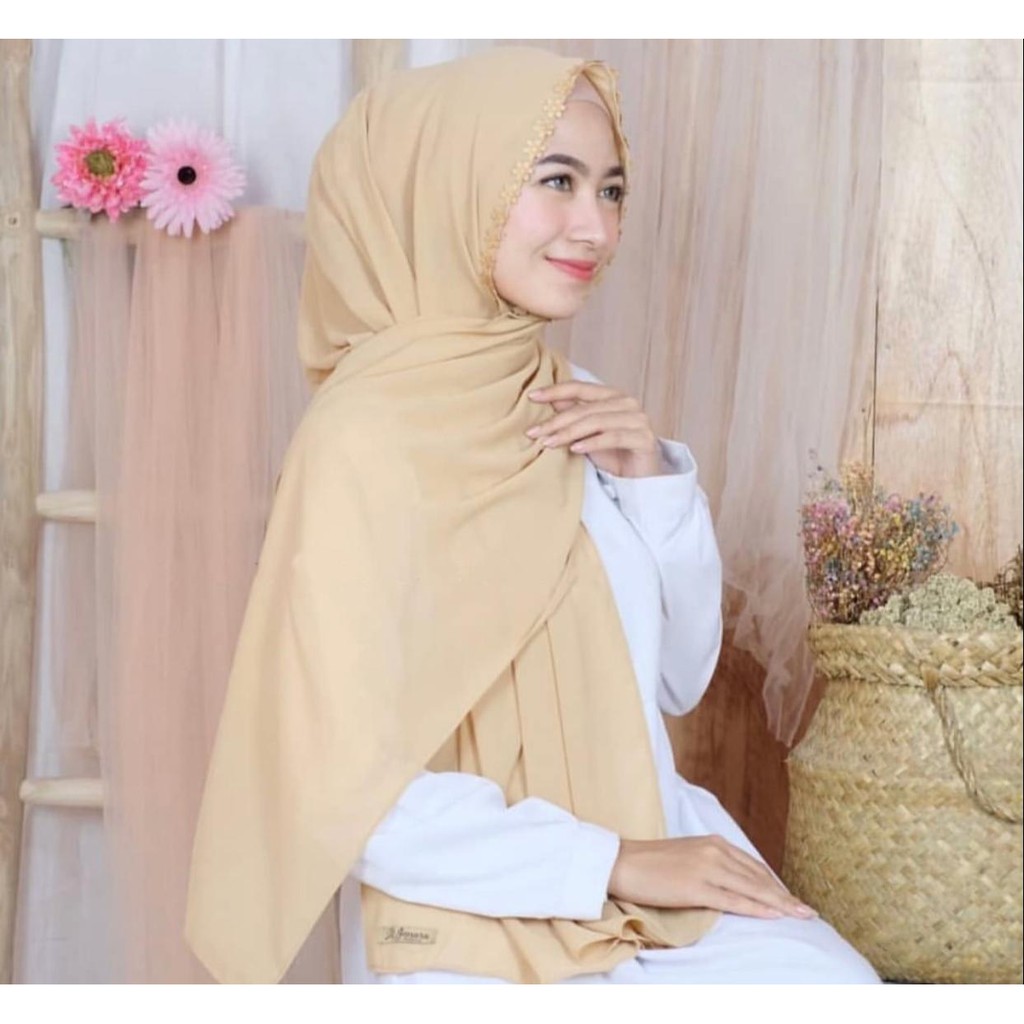 1KG MUAT 10PCS | PASHMINA JASMINE MELATI HIJAB JILBAB INSTAN HITS OOTD FASHION MUSLIMAH SYARIAH HITS