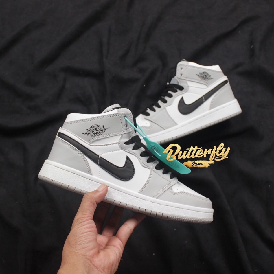 MAN & LADIES SEPATU BASKET AIR JORDAN D*OR LOW DAN HIGH WANITA PRIA SNEAKERS BASKET-SMOKE GREY