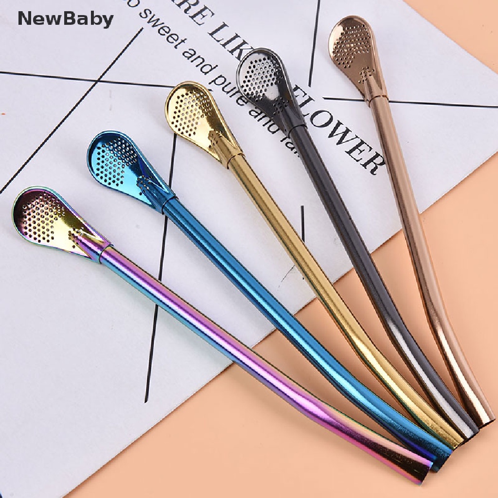 Sedotan Minum Bayi Bahan Stainless Steel Dapat Digunakan Kembali