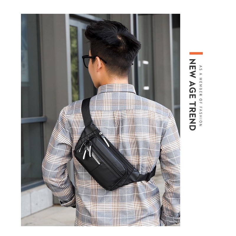 Waistbag Pria ORIGINAL Impor Waterproof Tas Slempang Slingbag Tas Dada tas pinggang unisex