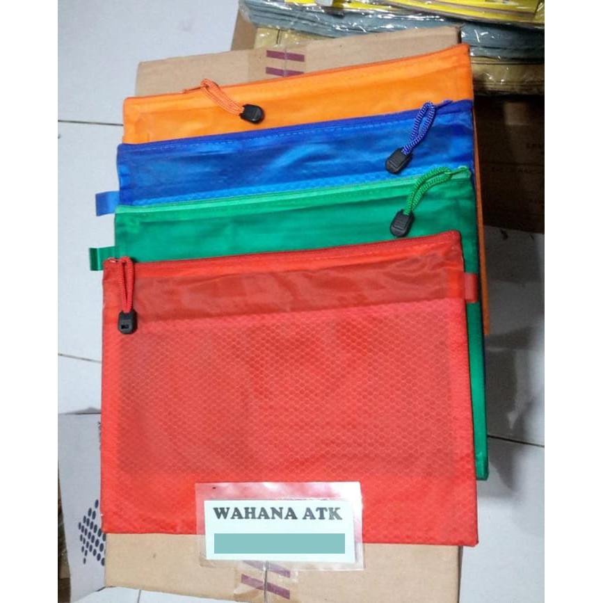 

Map resleting / Pocket file / zipper pocket sekat jala 9001