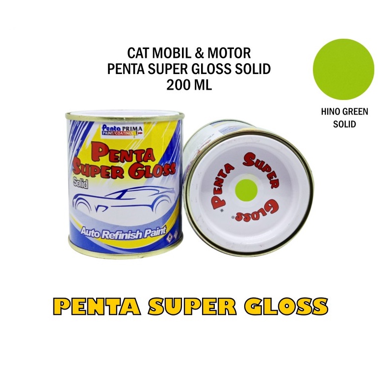 CAT PENTA HINO GREEN C40 661569 200 gram - cat penta hijau - cat hijau hino - cat mobil hijau - cat penta super gloss hijau