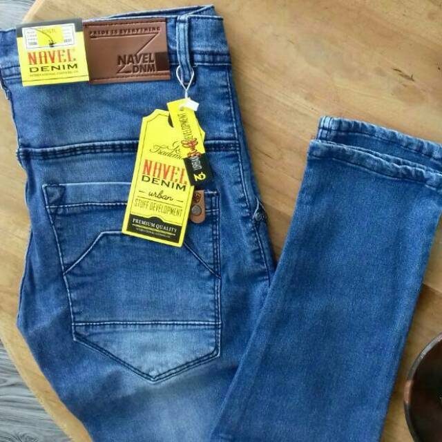 Celana jeans panjang pria softblue streeth melar