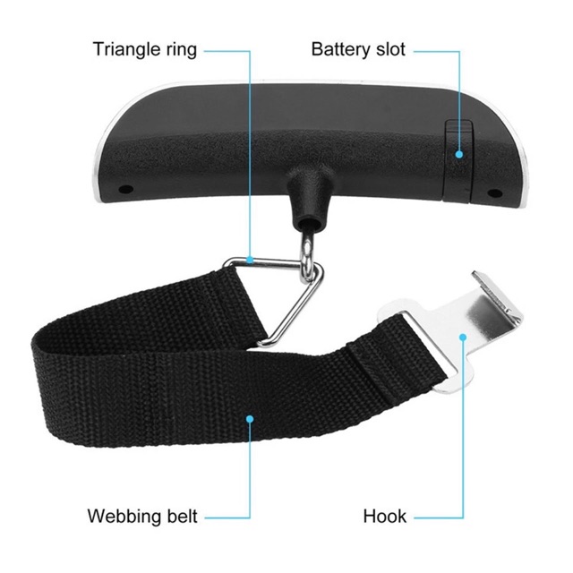 IMPORT Digital Scale Timbangan Tas Koper Digital Travel Portable Scale Luggage