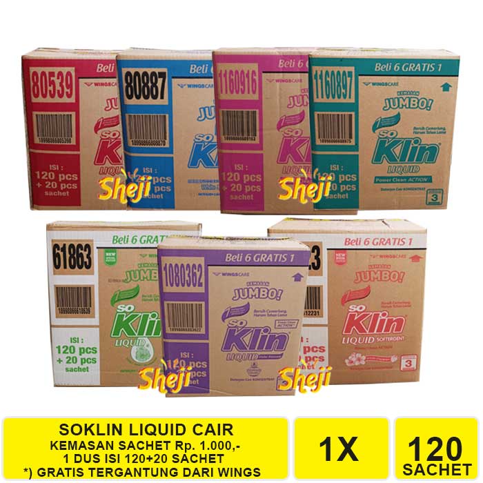 SOKLIN LIQUID KEMASAN JUMBO 1 DUS