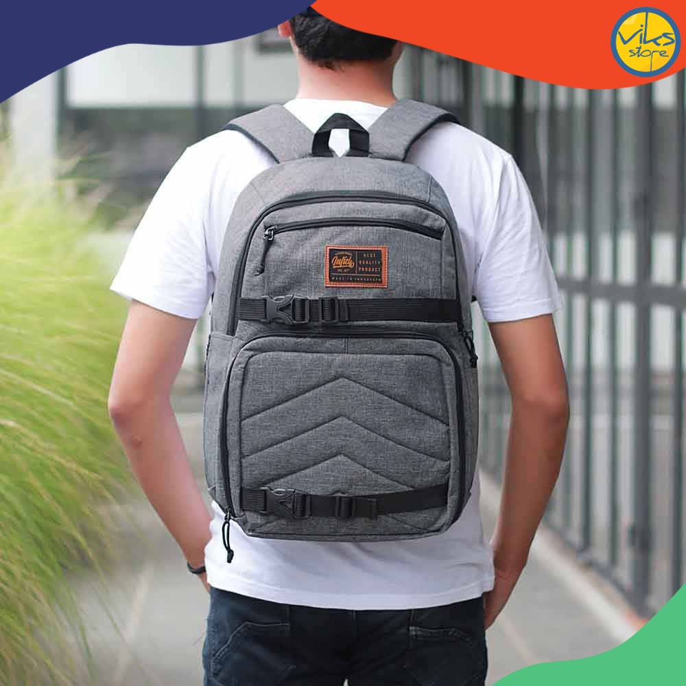 Tas Punggung Backpack Pria Cowok Tas Ransel  Casual Kerja Sekolah Masuk Laptop Kuliah Distro Premium Inficlo