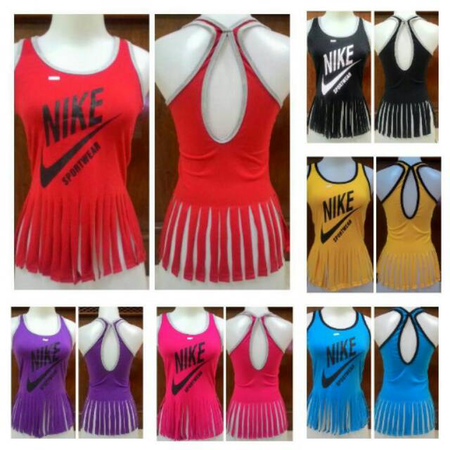 Baju senam Zumba Nike Sobek Fitnes Aerobic