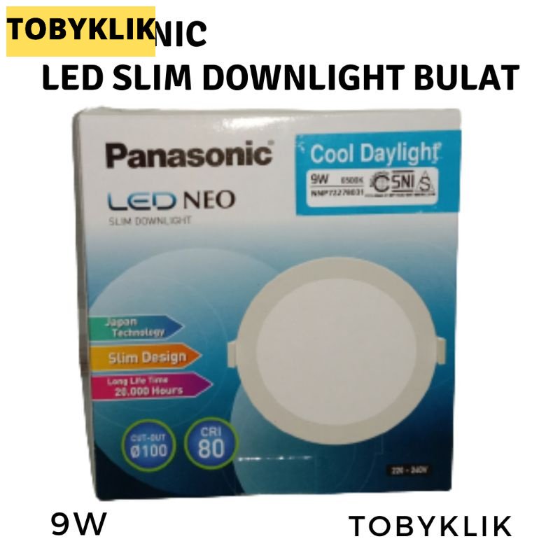 Lampu Downlight Bulat Panasonic / LED PANEL